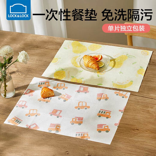 Lekou Lekou Plaxemat desechable para tela de mesa para bebés Los niños impermeables y sucios salen a comer Tablemat portátil para estudiantes de primaria