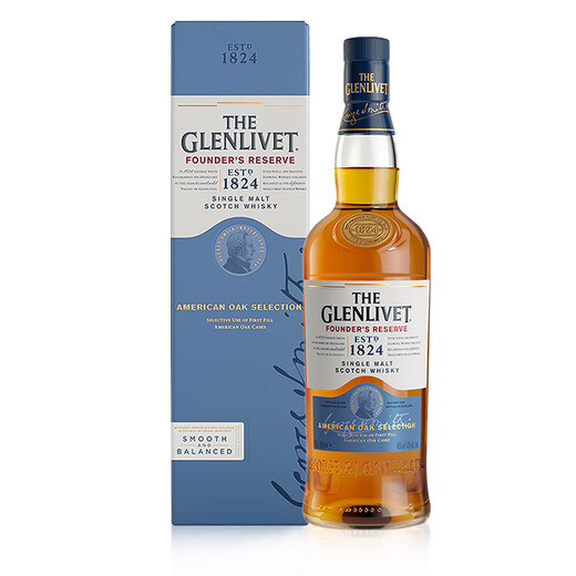 格兰威特（ThE GLENLIVET）【豪悦洋酒】苏格兰格兰威特创始人雪莉三桶单一麦芽威士忌洋酒 格兰威特创始人甄选700ml