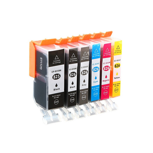 Songhui 825 826 Geeignet für Canon IP4880 Tintenpatrone 4980 IX6580 6500 MG6180 6280 CLT-826 GRAY