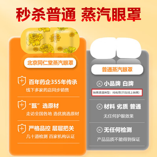 Use lutein steam hot compress eye mask on the inner court to sleep and light-blocking eye protection patch to relieve fatigue, dry eyes and blurred vision 30 tablets