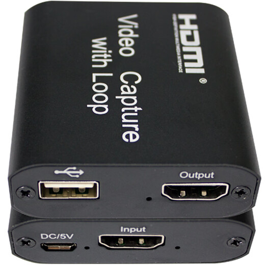 Gleiche 3D -HDMI -Akquisitionskarte USB -Audio- und Videobild -Aufnahmebeld PS5/Switch Game Network Live Micro SLR -Kamera Kamera Dingding Tencent Videokonferenz T5009 HDMI -Akquisitionskarte USB2.0HDMI Loop Out Out Out