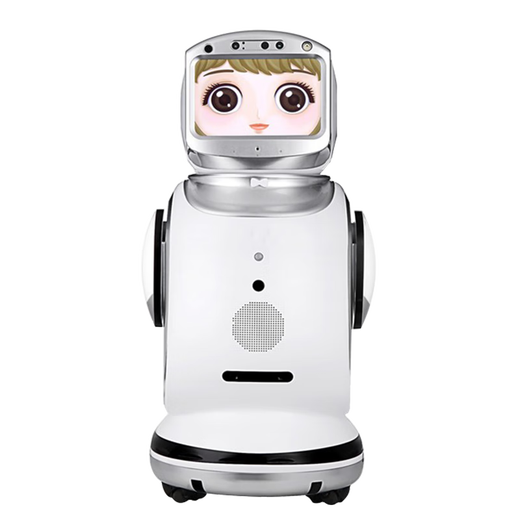 立米星空大型人工智能AI机器人小宝迎宾接待送餐生日礼物儿童早教小学初中高中家用商用一体家庭教育陪伴 黄色