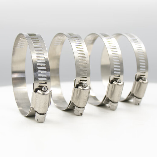 Hasdick Beijing Warehouse Distribution 304 stainless steel American hose hoop clamp pipe hoop live hoop HK-513 14-27 (10 pieces)