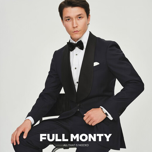 Full Monty [Gleicher Stil in Zhu Yawen] Anzuganzug Herrenkleid Hochzeit Anzug Anzug Grüner Kordbuam Hochzeit formelle Kleidung Marine Blau 3294 46