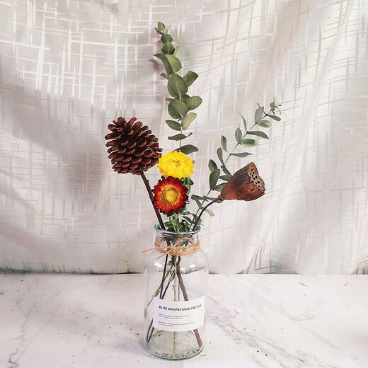 AIMAN dried flowers eucalyptus leaves Nordic style ins Nordic style small fresh living room ornaments diy home decoration ornaments SN strawberry fruit red 20 pieces without bottle