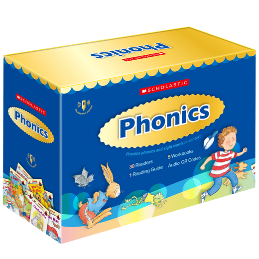 新版【36册盒装】学乐自然拼读教材练习册 Scholastic phonics kids 全套12345级别 英文原版绘本 幼少儿小学英语自然拼读phonics教材练习册 儿童启蒙分级阅读套装可搭牛津