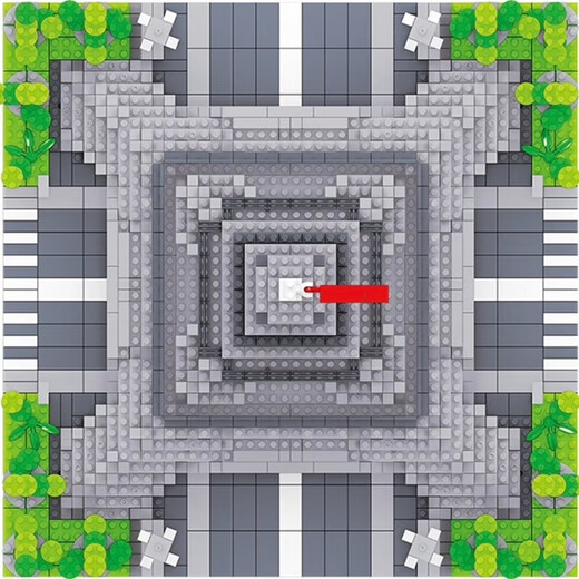 Chengpin Tiananmen Palace Museum Temple of Heaven assembled building blocks for adult buildings compatible with Lego difficulty puzzle boys and girls toys [Great gift] Big iron tower 15866 tablets + dustproof box