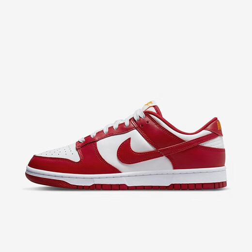 
Nike (Nike) basketball shoes men's shoes Air Jordan aj1 board shoes 2025 summer new low top breathable casual and light sports DD1391-602 white and red DunK 40.5