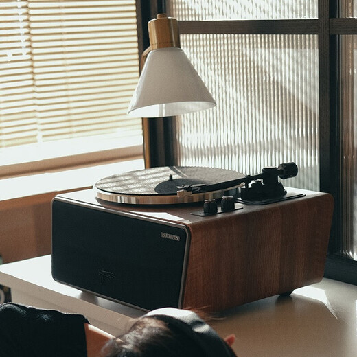 Syitren PARON PRO household all-in-one vinyl record player carbon fiber tone arm HIFi retro moving magnet gramophone Bluetooth speaker PARON PRO+ dust cover