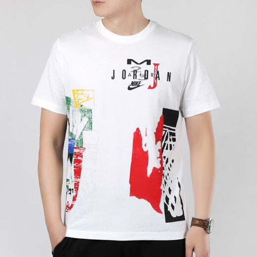 耐克（NIKE） 男装 新款JORDAN休闲运动篮球短袖T恤CW0393-687 DX6597-410 2XL