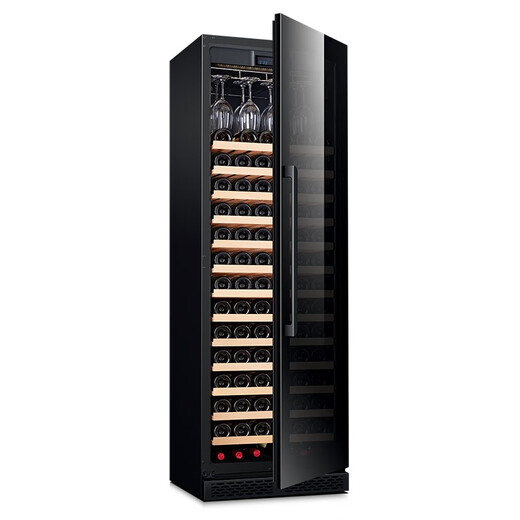 PULADI frequency conversion first-class energy efficiency red wine cabinet constant temperature wine cabinet embedded frost-free wine compressor home living room commercial display office refrigerator cabinet first-class energy efficiency frequency conversion single door/black 336L