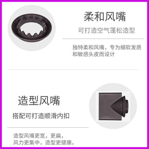 Xiaomi Bai Smart Same Style High Speed Leafless Hair Dryer Home Silent Negative Ion High Power Does Not Hurt Electricity Hair Drying Fast Drying China Red Single Nozzle 1.8 Meter Gift Box