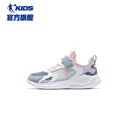 Jordan women's running shoes, children's spring and autumn sports shoes, dense mesh children's shoes, mineral blue/tender pink 36