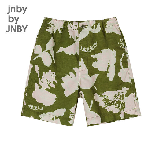 Jnby by JNBY Jiangnan Buyi children's shorts summer colorful print cute casual cotton and linen boys and girls 1N6E13790 904 mixed pink green 140 cm