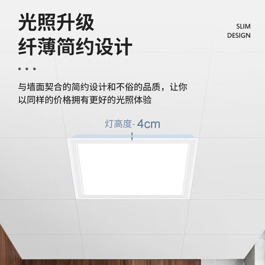 Philips (PHILIPS) integrated ceiling LED panel light flat light embedded ceiling light 36W 600mm*600mm warm white light (4000K)