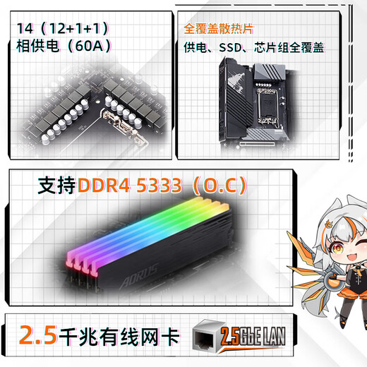 Gigabyte B760M Aorus Elite DDR4 Материнская плата поддерживает ЦП 13700KF 13600KF 12600KF Intel B760 LGA 1700