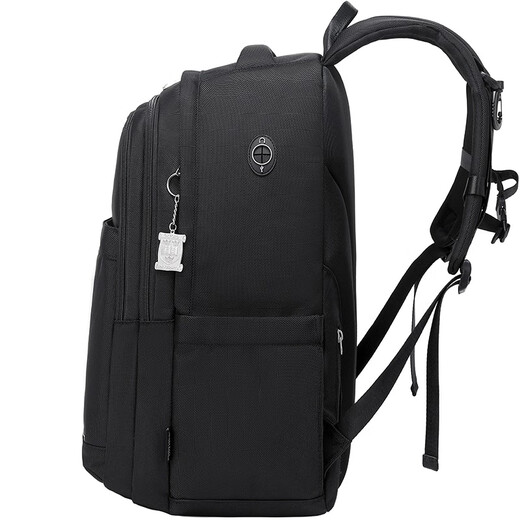 Oxford University Schoolbag Male Middle School Student Schoolbag Female Middle and High School College Student Backpack Reduced Burden Travel Backpack X855B Black
