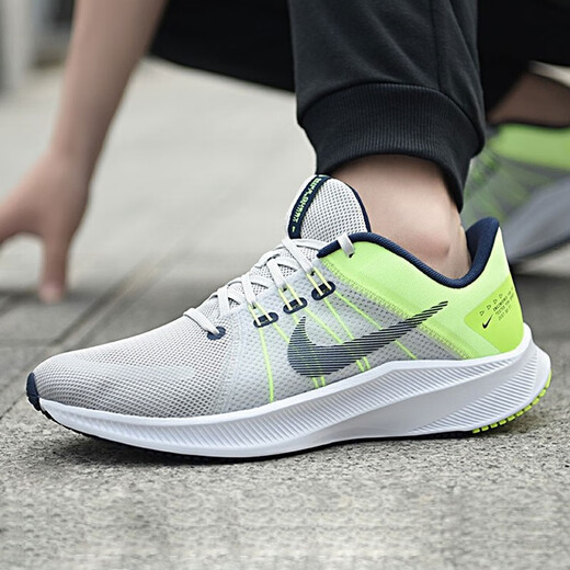 
Nike (NIKE) men's shoes summer new QUEST 4 sports shoes cushioning running shoes casual shoes running shoes DA1105-003 gray fluorescent yellow 44.5