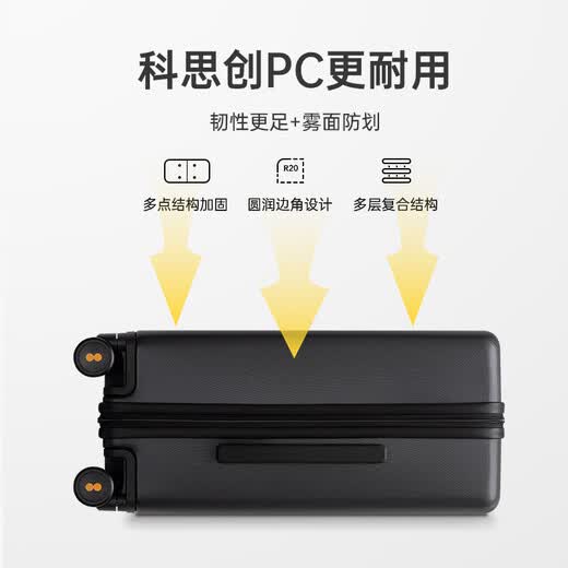 Maleta con ruedas para equipaje Horizon 8 (LEVEL8), Maleta de embarque de 20 pulgadas, Maleta alemana Covestro para PC, Maleta para hombre y mujer, color verde mostaza