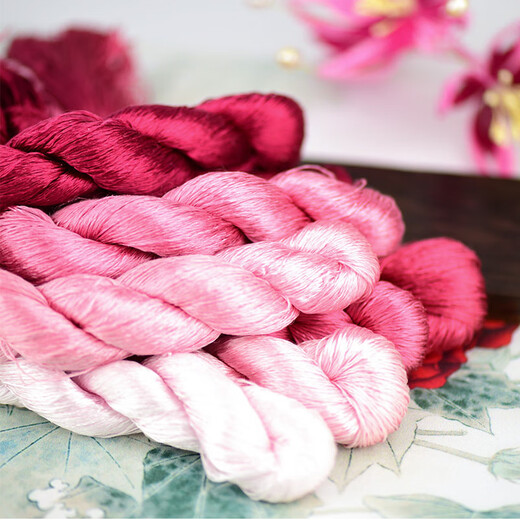 Other embroidery craftsmen No. 35 mulberry silk thread embroidery thread Su embroidery twining handmade embroidery thread embroidery thread thread embroidery thread No. 4 5 small