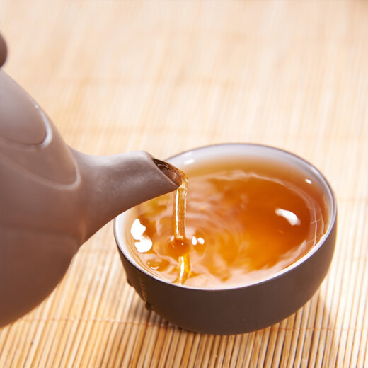 China Tea Brand Pu'er Tea Ripe Tea Auspicious Ruyi Tea Cake Ripe Pu 357g COFCO Group Tea Leaves