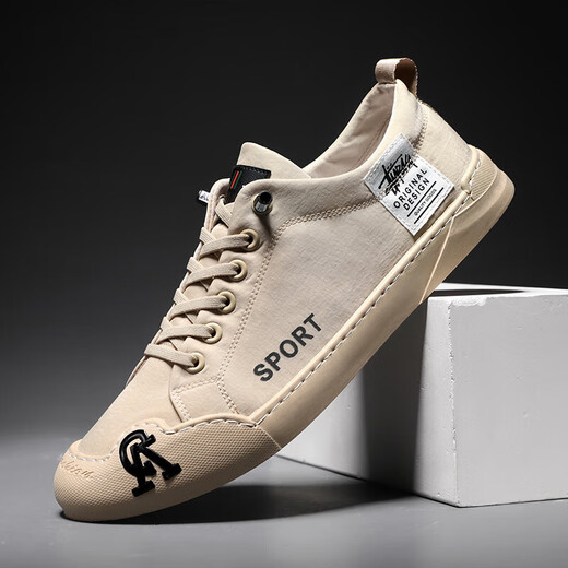 Vistusi Brand Canvas обувь для мужчин в летнем дышащем новая модная и универсальная мягкая подошва для мужчин Хаки 41