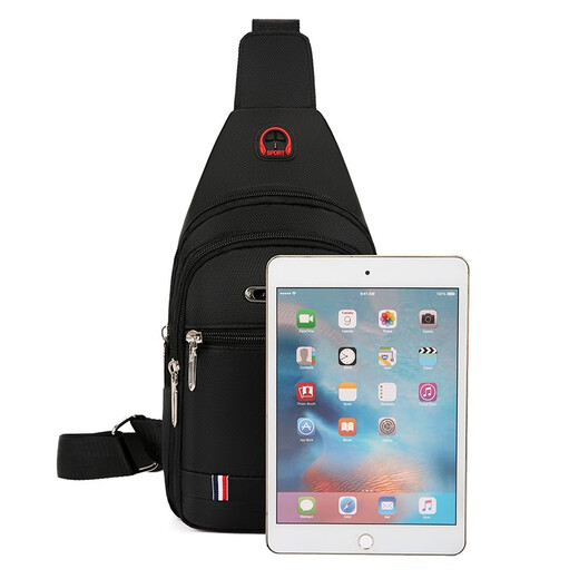 Escultura de pastizales [Actividad] Bolsa de cuerpo cruzado para hombres Bolso de hombro Bolso de hombro para hombres Bolso de pecho Bag Cycling Bag Flat Bag 9905-Refundida Edición Premium doble