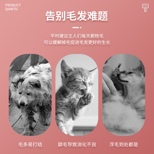 AFTER AUTUMN Dog Needle Comb Pet Comb Dog Hair Comb Dog Special Comb Dog Shedding Artifact Cat Comb Teddy Comb To Make Hair Fluffy 9502A Small Blue 16cm*8.8cm