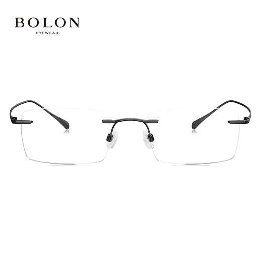 
Tyrannosaurus (BOLON) Tyrannosaurus glasses myopia glasses frame titanium business frameless low-key elegant frame for men and women BT1591 B10-carbon gun