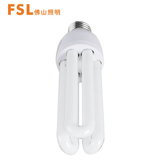 Foshan Lighting (FSL) U-shaped energy-saving lamp three-primary color fluorescent energy-saving bulb 3U energy-saving bulb E27 screw socket 23W white light (6500K)