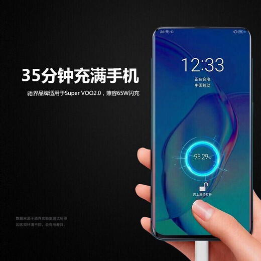 Chijie geeignet für Oppo Charger 65W/80W/100W Super Flash-Ladung Typ-C Datenkabel Reno4SE/5Realmegt Real me Fast Ladekopf Original K9 Set Ladekabel Kopf 65W Super schnelles Ladekopf + 1 Meter Flash-Ladekabel