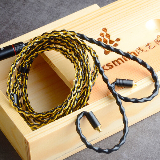 
Line Art Craft Xielantu 2nd Generation 4.4 Balance Line IE300 Upgrade Line 0.78AKG5005 Shure 846 Headphone Line mmcx Gold-plated Silver Wire 4.4mm L-shaped Balance Head Aili and T8iE/Layla AION/T9iE