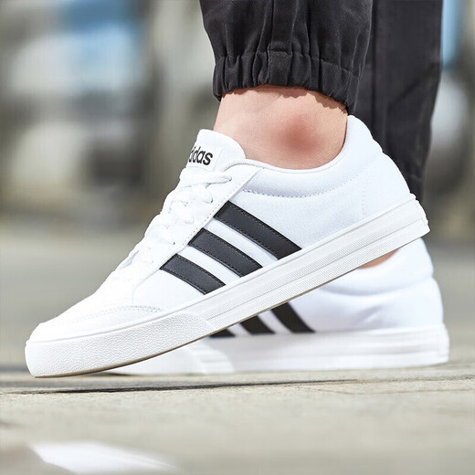 
Adidas new men's shoes sneakers summer low-top cushioning and anti-slip casual canvas shoes breathable and lightweight AW3889/small white shoes 43