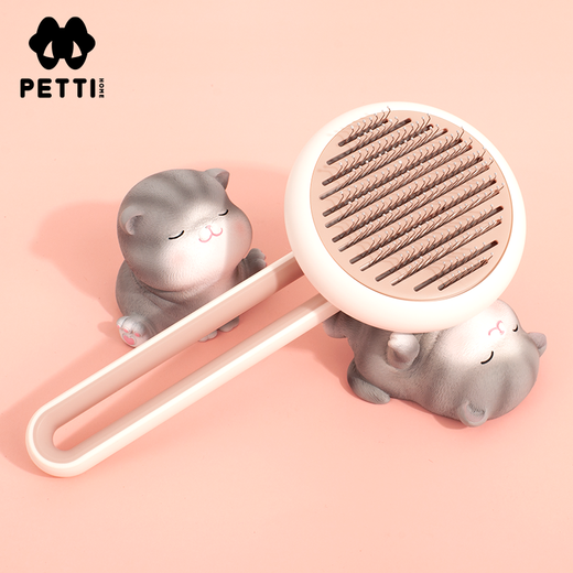 Master's Home Cat Comb Dog Comb Pet Brush Teddy Hair Removal Brush Pet Hair Comb Special Comb for Long-haired Cats and Dogs Pink