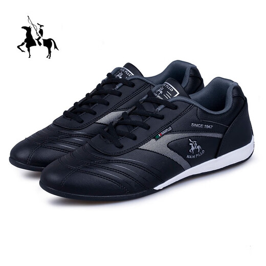 Naike Paul high luxury men's shoes breathable casual shoes men's running sports shoes men's travel shoes wear-resistant shoes men's non-slip shoes men's black A695 single layer 38