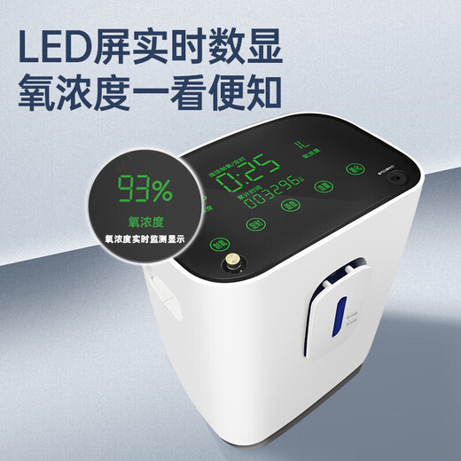 Small and portable oxygen concentrator, car-mounted, household, elderly and pregnant woman oxygen machine, light sound, small and portable, 6L large flow level + with atomization