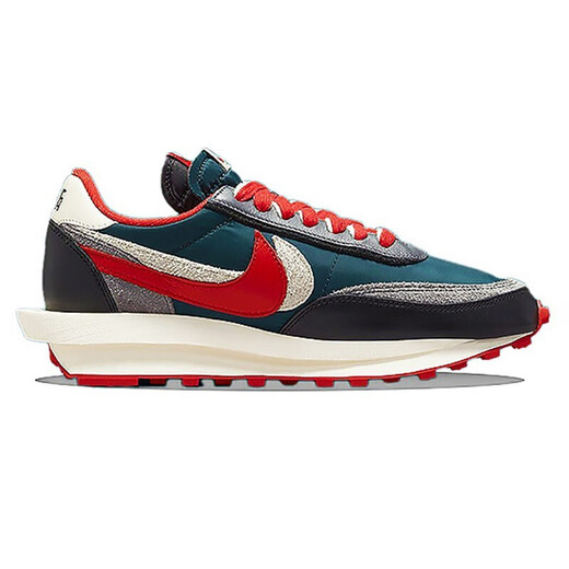 Nike (Nike) Sacai x Vaporwaffle Tres partes de tres partes Deportes deportivos y zapatillas para hombres y mujeres casuales DJ4877-300 Negro, azul y rojo 35.5