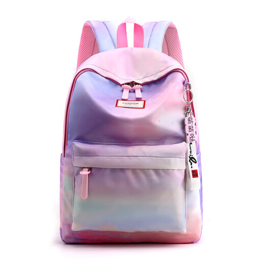 Children's schoolbags, primary school girls, 1-3, 1, 2, 3, 4, 5, 6, 6th grade, lightweight and burden-reducing girls' backpack, Douyin 6138, purple spray painting large size
