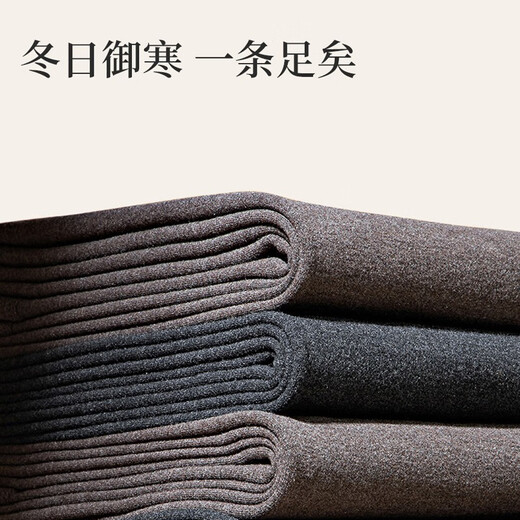 Charm Kendo men's thermal pants long johns winter cotton trousers plus velvet solid color thickened warm German velvet tight bottoming thermal underwear dark hemp gray 2XL gift for boyfriend and husband (151-170Jin Jin equals 0.5 kg)