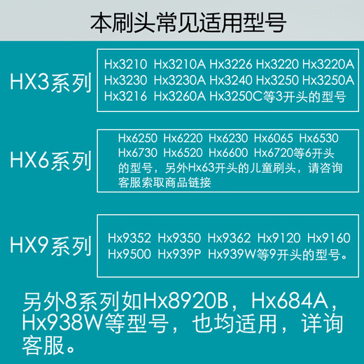 适配飞利浦电动牙刷头替换菲利普HX684A/HX684W/HX685/HX993L 标准型钻石刷头白色(6只装) 0支