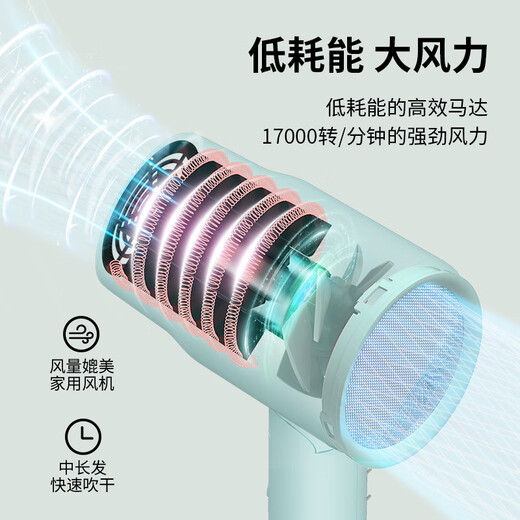 CONFU hair dryer for home use for student dormitories 800W small power folding quick-drying hair care hot and cold air small portable mini hair dryer KF-6328