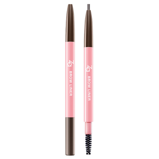 Ji Rui (ZA) natural brown soft core eyebrow pencil 0.17g long-lasting, waterproof, sweat-proof and smudge-proof double-ended Christmas gift