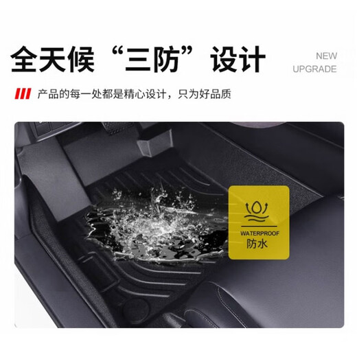 Heniu Volkswagen TPE Car Foot Pads vollständig eingekreist und modifiziertes Spezialzubehör Volkswagen Golf 678 einschichtige Fußpolster