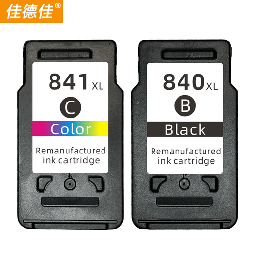 Les cartouches à encre Jiadejia PG840 conviennent à TS5180 MG3680 MG3580 MX538 378 398 IMPRIDER 840 Black 841 Couleur Set / Version standard