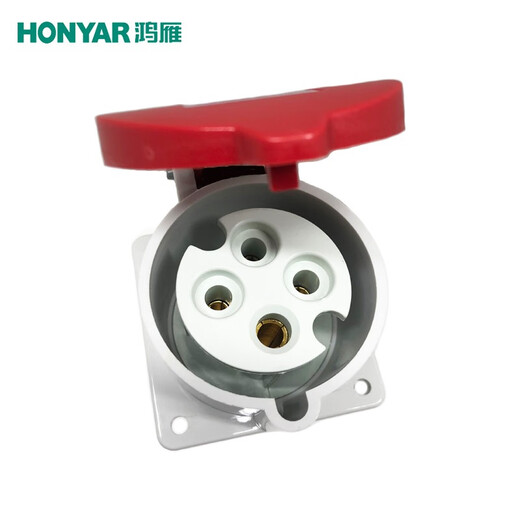 HONYAR WASGERFORTE INDUSTRIAL-STECKER 4 Kern vier Löcher 16A32A63A Aviation Stecker Buchse IP44 Ausrüstung Netzteil / männliches und weibliches Kopf-Plug-In Offene und verdeckte / hohe Leistung 16A4 Loch versteckte gerade Körpersitz Hy1390