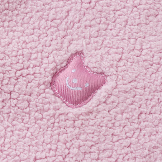 Mini Balabala baby jumpsuit cotton outerwear children's clothing warm double-sided velvet reversible jacket 2025 winter new style purple tone 00377 90cm