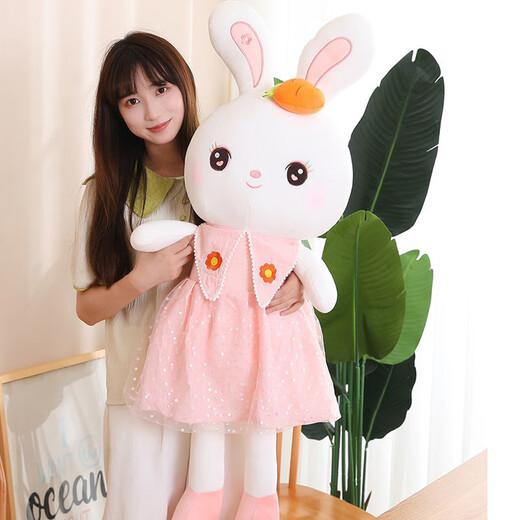 Weltston Plush Toy Rag Doll Almow Cumpleaños Cumpleaños Chino Día de San Valentín 65 cm Little White Rabbit Doll