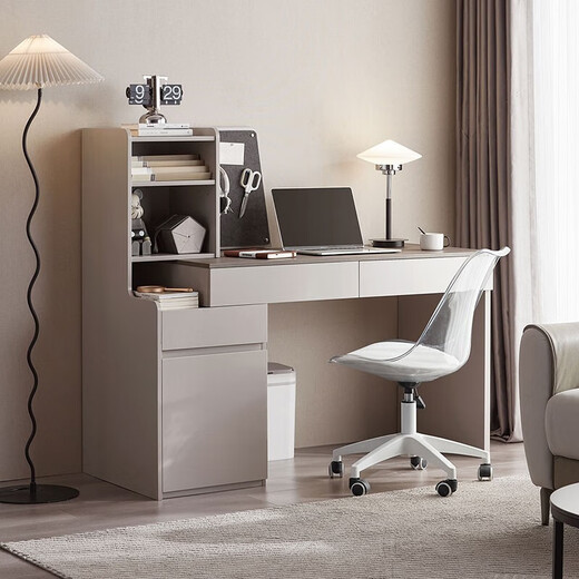 LINSY KIDS modern simple retractable desk and chair combination study small apartment desk Lin's OV1V Muyun Gray | OV1V-C desk