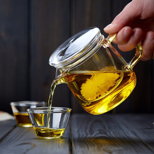 Mesni travel tea set quick cup portable tea set bag teapot glass tea cup tea towel filter one pot two cups travel cup set