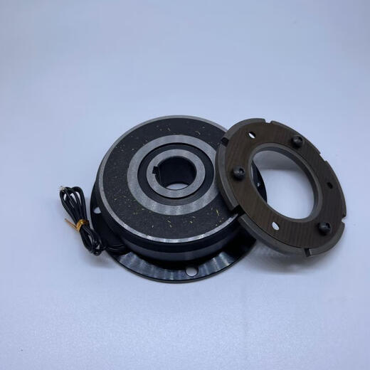 Electromagnetic clutch brake dry type with bearing power-on suction and power-off separation brake clutch DC24V electromagnetic brake 0.6KG without aluminum seat